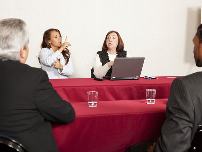 Interpreters for small businesses and big companies