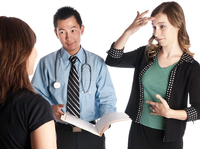 Interpreters for medical offices and hospitals